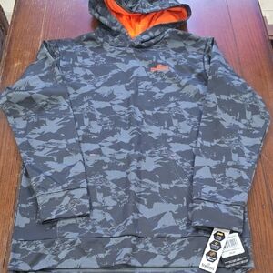 Spaulding Camo Hoodie with Orange Lining